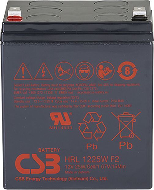 Батарея для ИБП CSB HRL1225W F2 FR 12В 25Ач