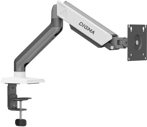 Кронштейн для мониторов ЖК Digma D-MM101 серый 17"-32" макс.9кг крепление к столешнице поворот и наклон