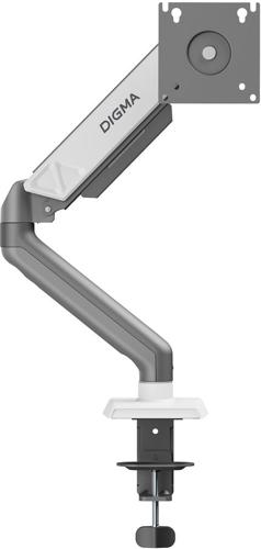 Кронштейн для мониторов ЖК Digma D-MM101 серый 17"-32" макс.9кг крепление к столешнице поворот и наклон