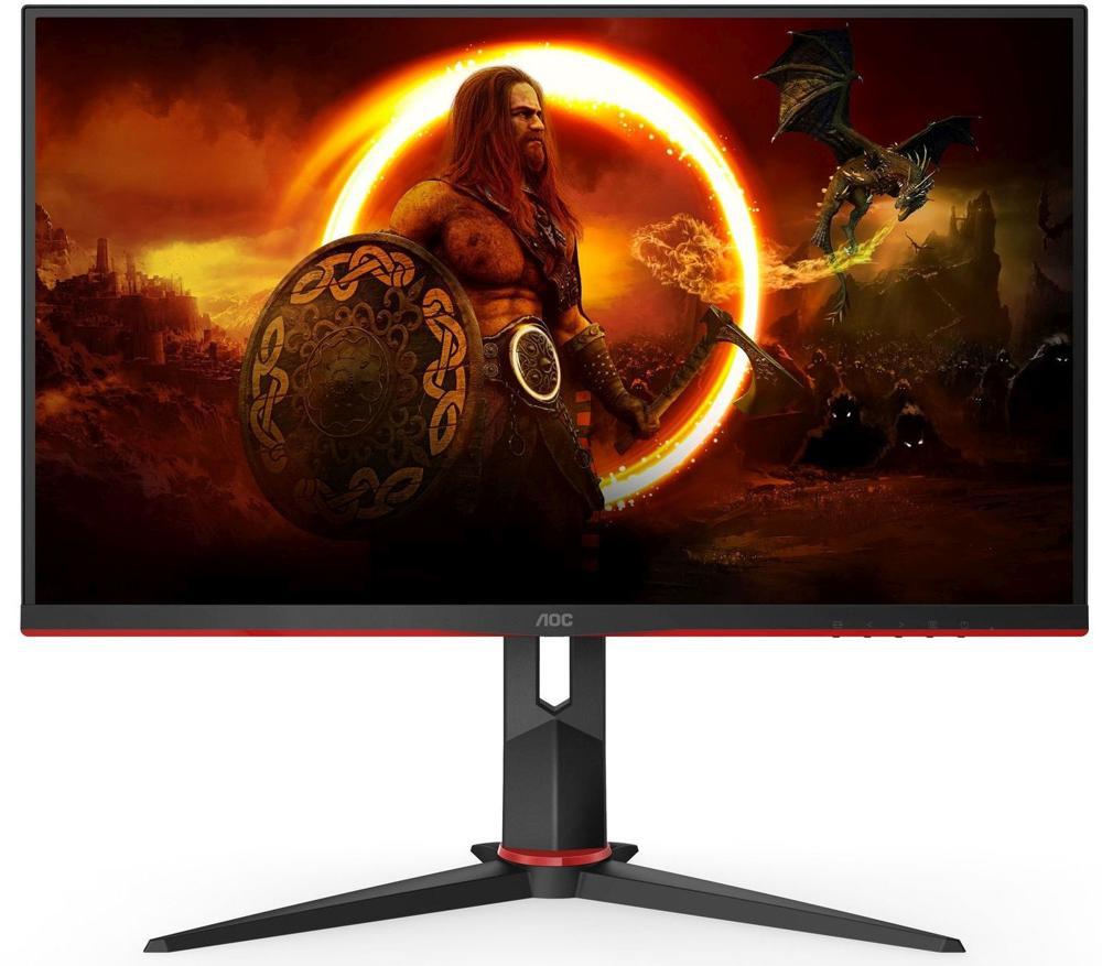 Монитор AOC 27" Q27G2S черный/красный IPS LED 16:9 HDMI матовая HAS Piv 1000:1 350cd 178гр/178гр 2560x1440 165Hz DP 2K 5.6кг