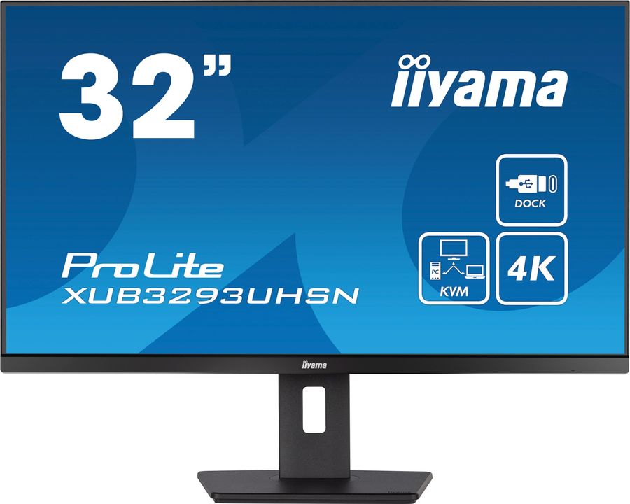 Монитор Iiyama 31.5" XUB3293UHSN-B5 черный IPS LED 16:9 HDMI M/M матовая HAS Piv 350cd 178гр/178гр 3840x2160 60Hz DP 4K USB 9.9кг