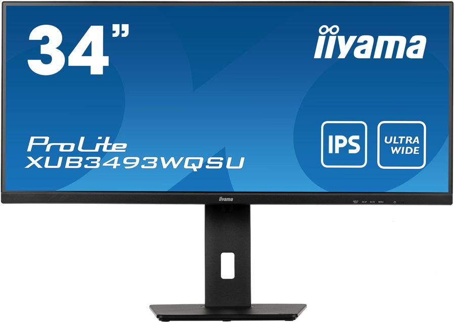 Монитор Iiyama 34" ProLite XUB3493WQSU-B5 черный IPS LED 21:9 HDMI M/M матовая HAS Piv 400cd 178гр/178гр 3440x1440 75Hz FreeSync DP UW USB 9.4кг