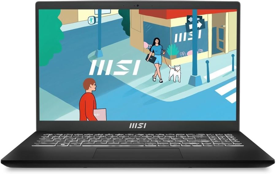 Ноутбук MSI Modern 15 H B13M-022US Core i5 13420H 32Gb SSD1Tb Intel Iris Xe graphics 15.6" IPS FHD (1920x1080) Windows 11 Home Multi Language black WiFi BT Cam (9S7-15H411-022)