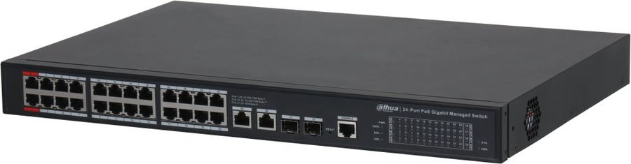 Коммутатор Dahua DH-S4228-24GT-360 (L2) 28x1Гбит/с 2SFP 24PoE 360W управляемый