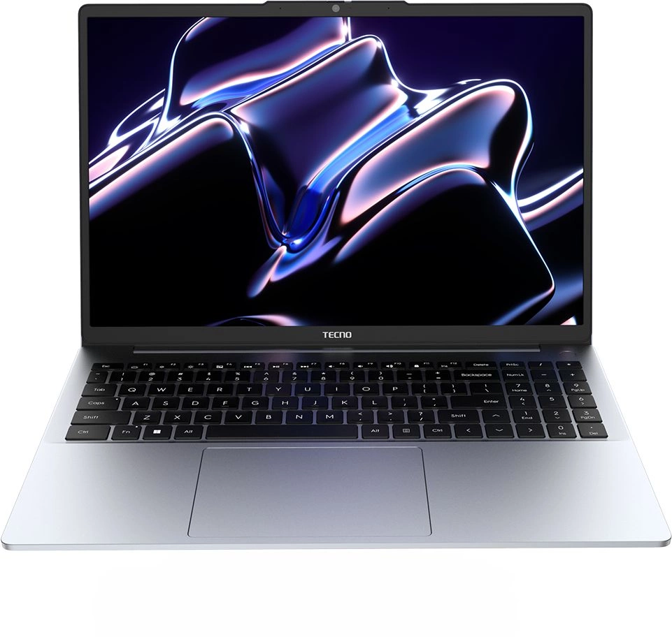 Ноутбук Tecno MegaBook K16AS Core i5 1235U 16Gb SSD512Gb Intel Iris Xe graphics 16" IPS FHD (1920x1200) Windows 11 Home silver WiFi BT Cam 6060mAh (TCN-K16I5.W16.SL)