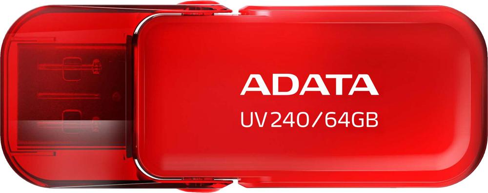 Флеш Диск A-Data 64GB UV240 AUV240-64G-RRD USB2.0 красный