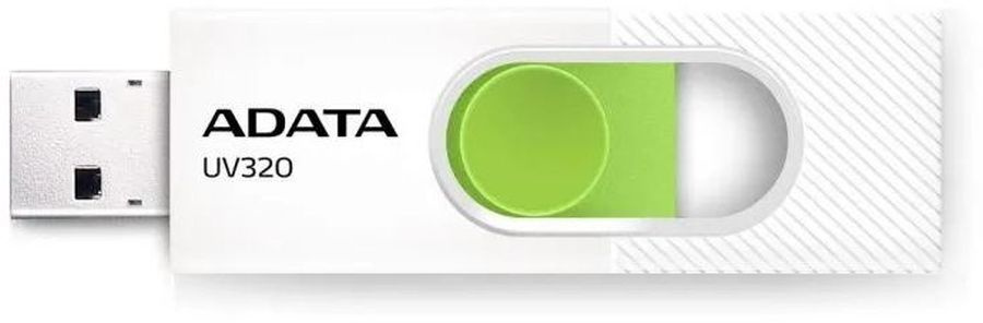 Флеш Диск A-Data 32GB UV320 AUV320-32G-RWHGN USB3.2 белый/зеленый