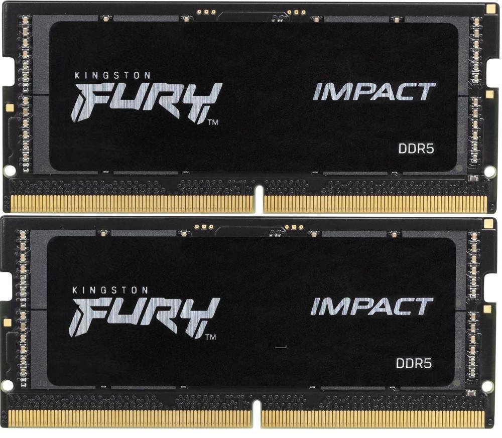 Память DDR5 2x32GB 5600MHz Kingston KF556S40IBK2-64 Fury Impact RTL PC5-44800 CL40 SO-DIMM 262-pin 1.1В dual rank Ret
