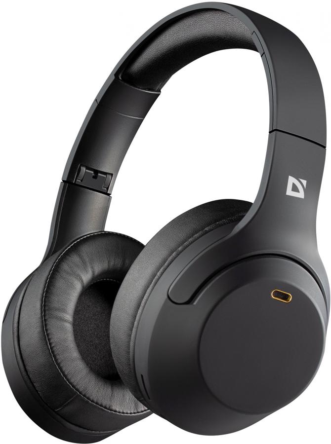 Гарнитура накладные Defender FreeMotion B690 черный беспроводные bluetooth накладные (63690)