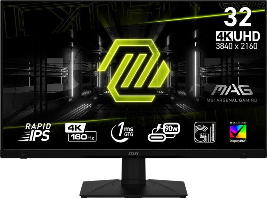 Монитор MSI 32" Mag 322UPF черный IPS LED 16:9 HDMI HAS Piv 400cd 178гр/178гр 3840x2160 160Hz DP 4K USB 10.6кг