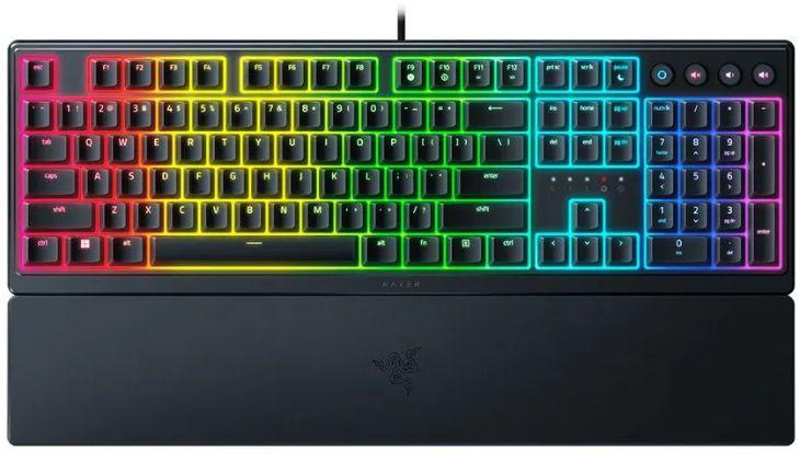 Клавиатура Razer Ornata V3 Tenkeyless механическая черный USB Multimedia for gamer LED (подставка для запястий) (RZ03-04881600-R3R1)