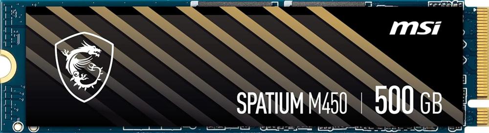 Накопитель SSD MSI PCIe 4.0 x4 500GB S78-440K220-P83 M450 Spatium M.2 2280