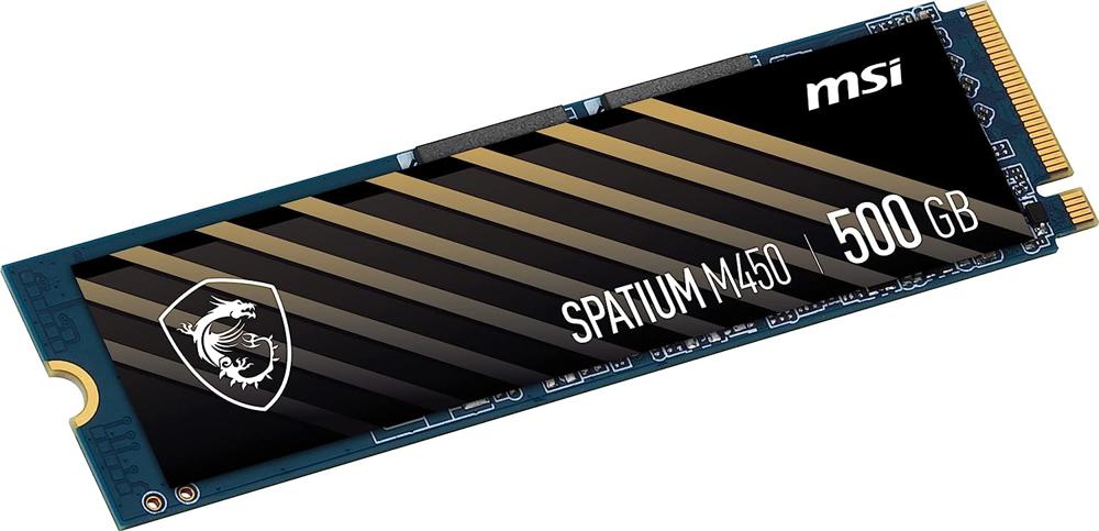 Накопитель SSD MSI PCIe 4.0 x4 500GB S78-440K220-P83 M450 Spatium M.2 2280