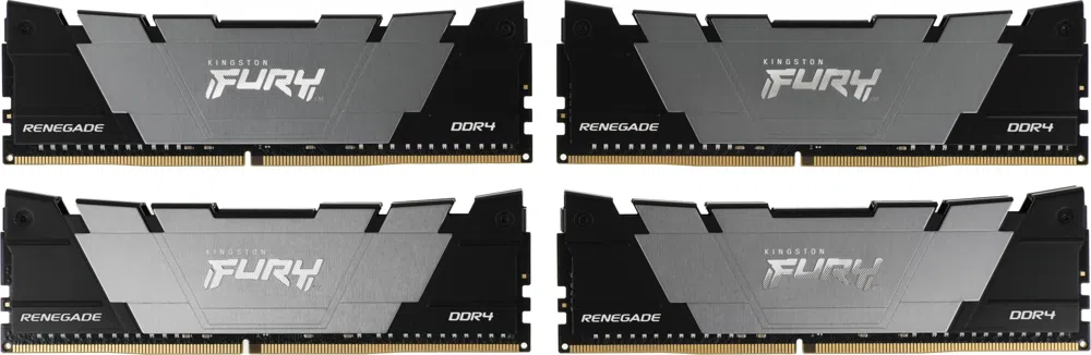 Память DDR4 4x32GB 3600MHz Kingston KF436C18RB2K4/128 Fury Renegade Black RTL Gaming PC4-28800 CL18 DIMM 288-pin 1.35В dual rank с радиатором Ret