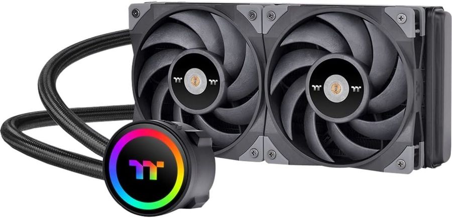 Система водяного охлаждения Thermaltake Toughliquid 240 ARGB Soc-AM5/AM4/1200/1700/1851 черный 4-pin 22.3dB Al+Cu Ret (CL-W319-PL12BL-A)