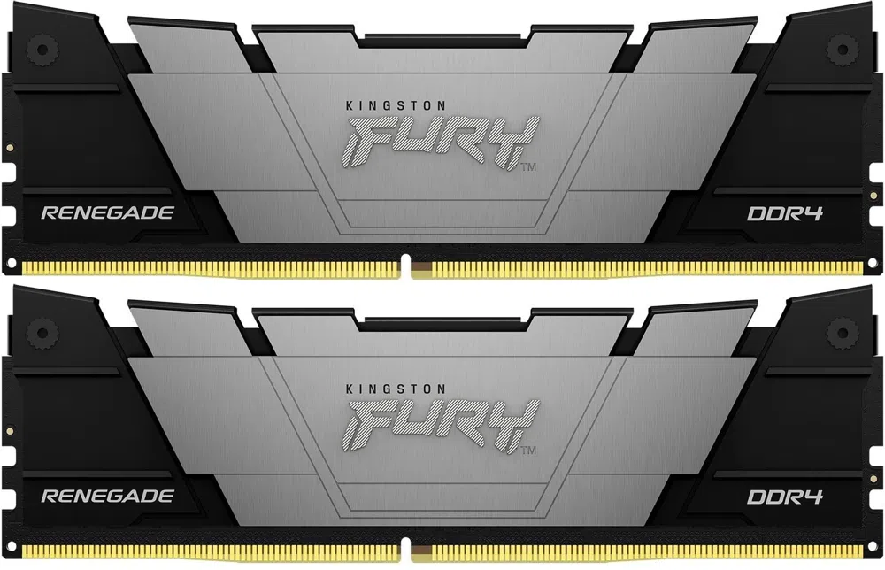 Память DDR4 2x8GB 4000MHz Kingston KF440C19RB2K2/16 Fury Renegade Black RTL Gaming PC4-32000 CL19 DIMM 288-pin 1.35В kit single rank с радиатором Ret