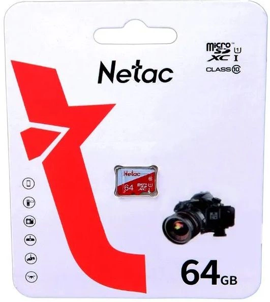 Флеш карта microSDXC 64GB Netac NT02P500ECO-064G-S P500 Eco w/o adapter