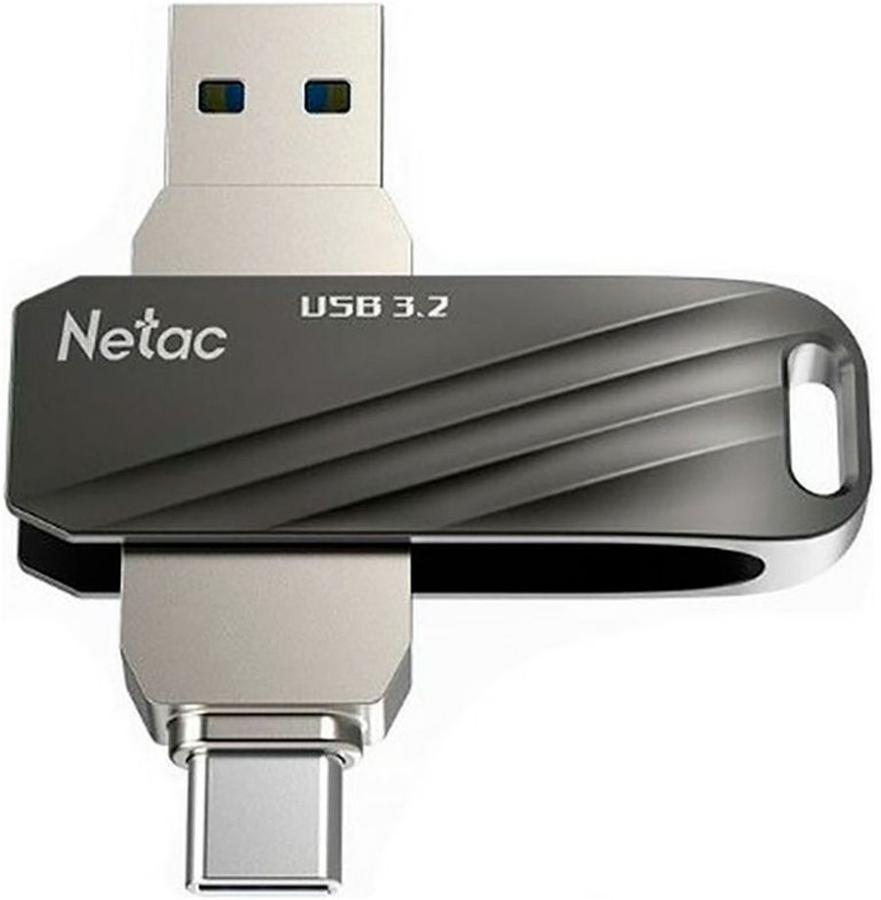 Флеш Диск Netac 64GB US1 NT03US11C-064G-32BK USB3.0 черный/серебристый