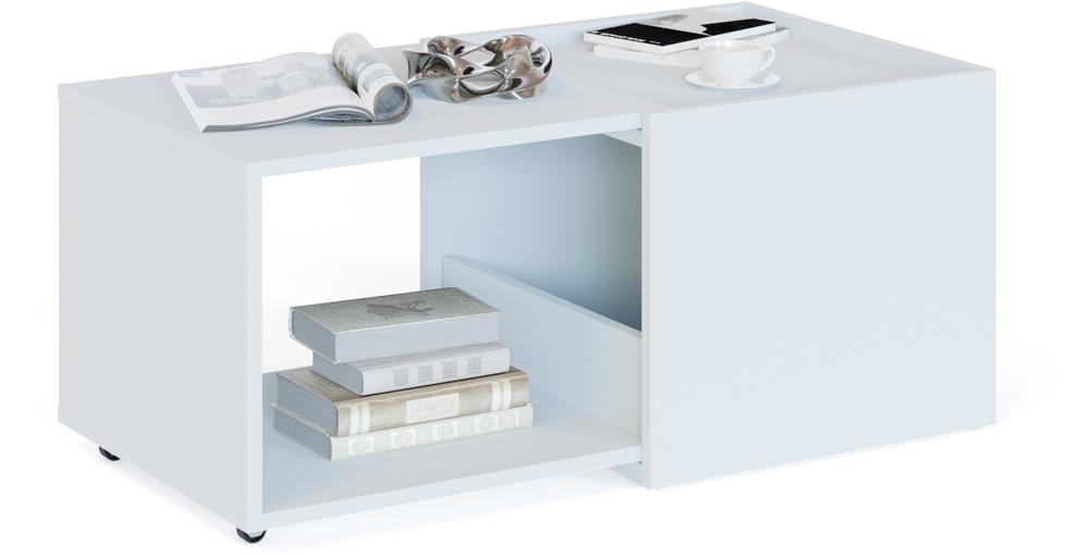 Стол журнальный Сокол СЖ-11 раздвиж. столешница ЛДСП белый (00-00013623)