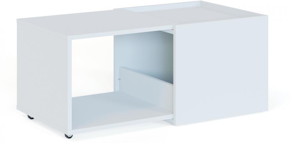 Стол журнальный Сокол СЖ-11 раздвиж. столешница ЛДСП белый (00-00013623)