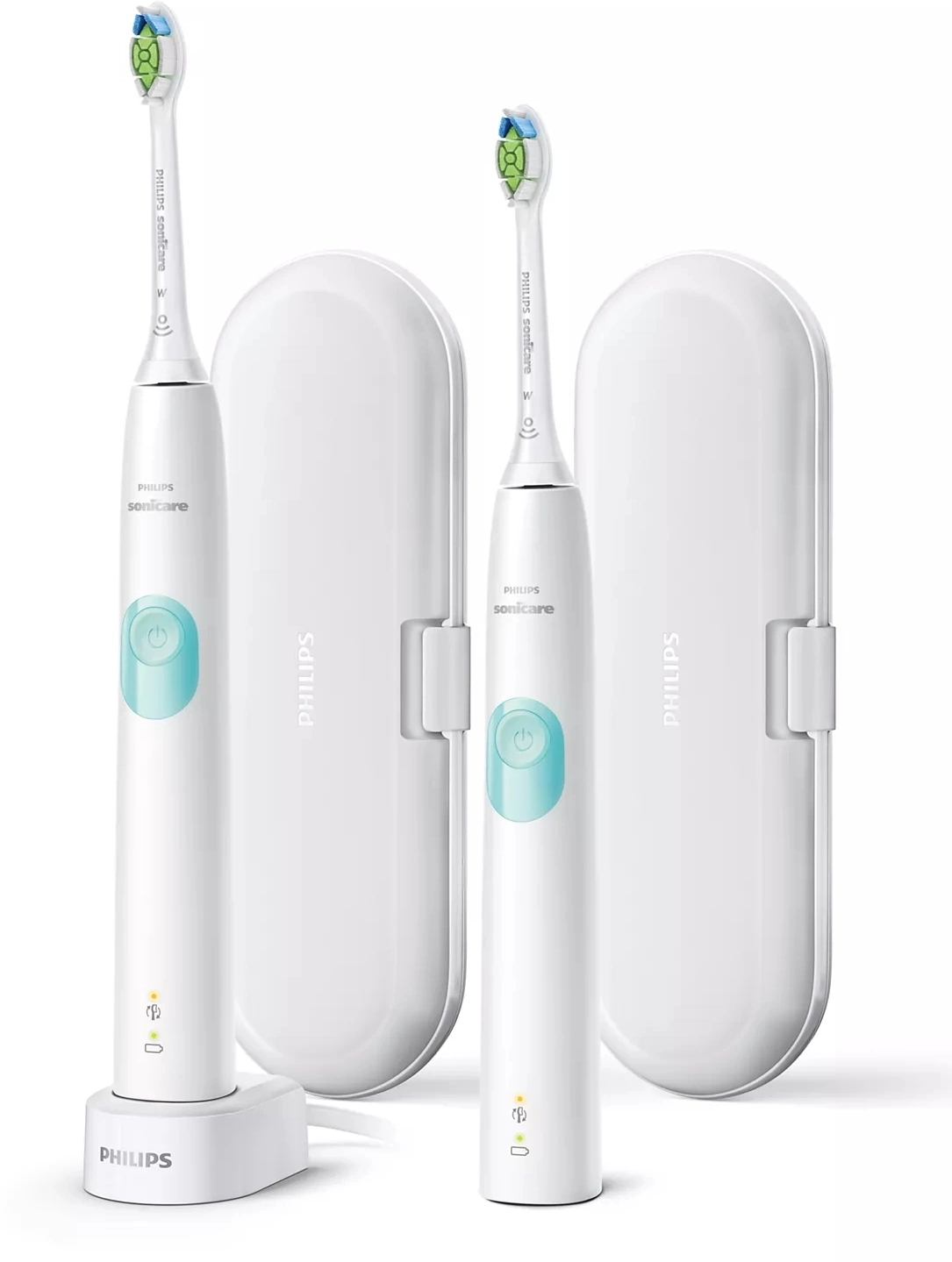 Набор электрических зубных щеток Philips Sonicare ProtectiveClean HX6807/35 белый/бирюзовый