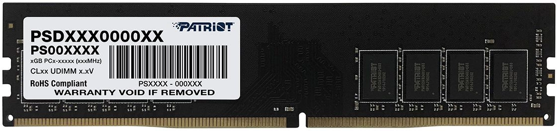 Память DDR4 8GB 3200MHz Patriot PSD48G32002 Signature RTL PC4-25600 CL22 DIMM 288-pin 1.2В single rank Ret