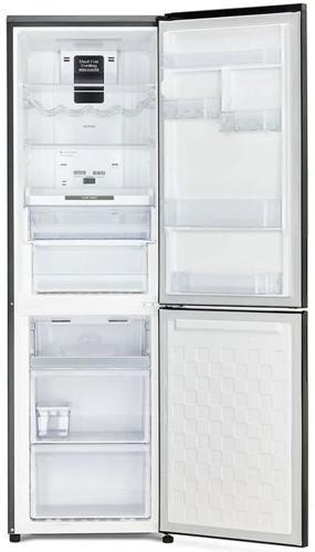 Холодильник Hitachi R-BG410PUC6X GBK 2-хкамерн. черный стекло инвертер