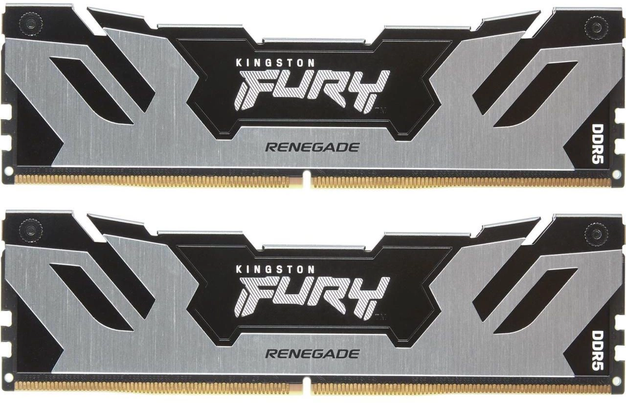 Память DDR5 2x48GB 6000MHz Kingston KF560C32RSK2-96 Fury Renegade Silver RTL Gaming PC5-48000 CL32 DIMM 288-pin 1.35В с радиатором Ret