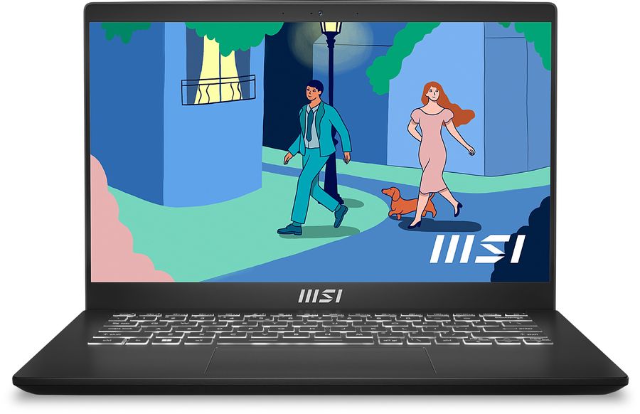 Ноутбук MSI Modern 14 H D13MG-090RU Core i5 13420H 16Gb SSD512Gb Intel UHD Graphics 14" IPS FHD+ (1920x1200) Windows 11 Professional black WiFi BT Cam (9S7-14L112-090)