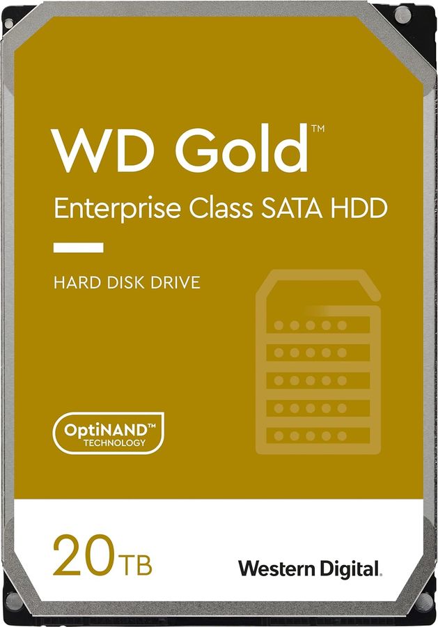 Жесткий диск WD SATA-III 20TB WD201KRYZ Gold 512E (7200rpm) 512Mb 3.5"