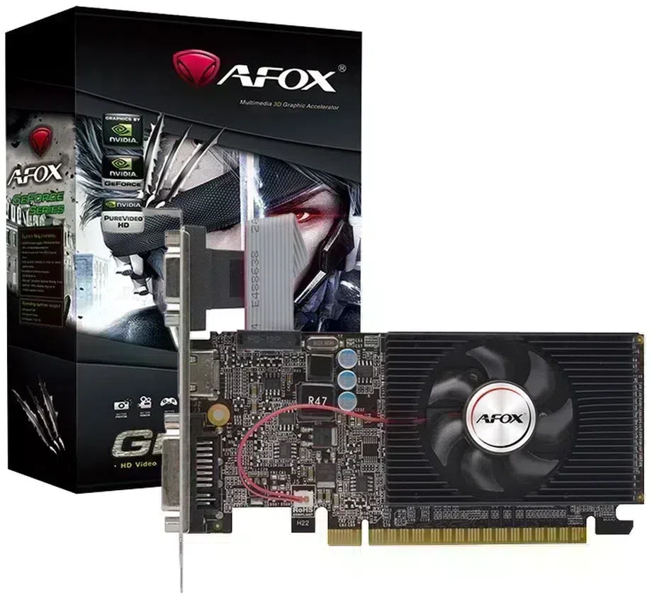 Видеокарта Afox PCI-E 3.0 AF610-2048D3L7-V6 NVIDIA GeForce GT 610 2Gb 64bit GDDR3 810/1333 DVIx1 HDMIx1 CRTx1 HDCP Ret