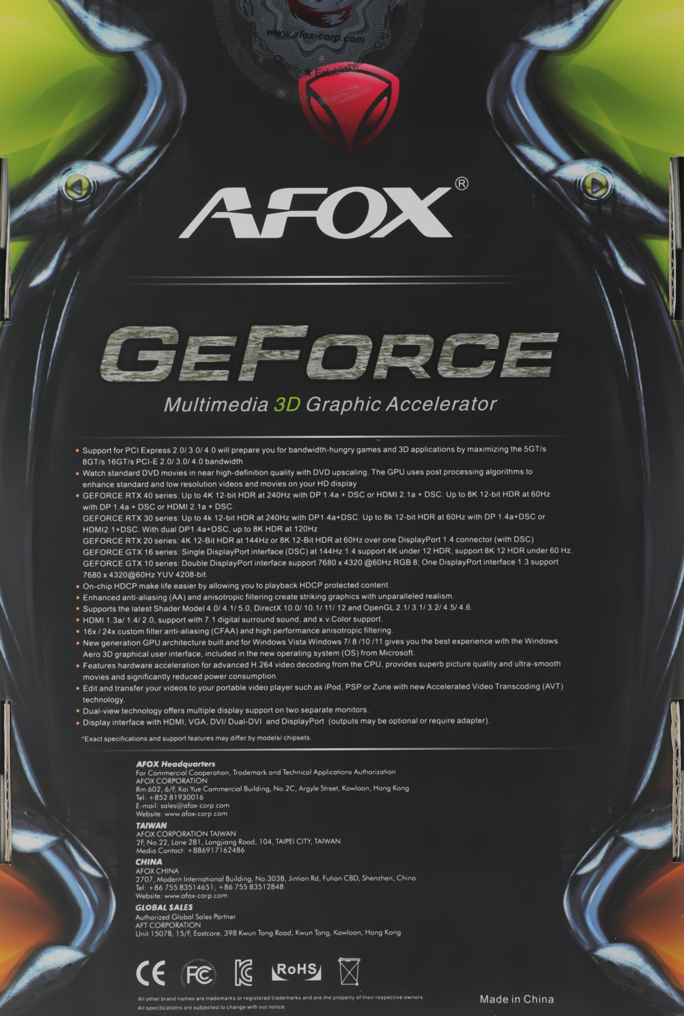 Видеокарта Afox PCI-E 3.0 AF740-4096D5H3-V3 NVIDIA GeForce GT 740 4Gb 128bit GDDR5 993/5000 DVIx1 HDMIx1 CRTx1 HDCP Ret