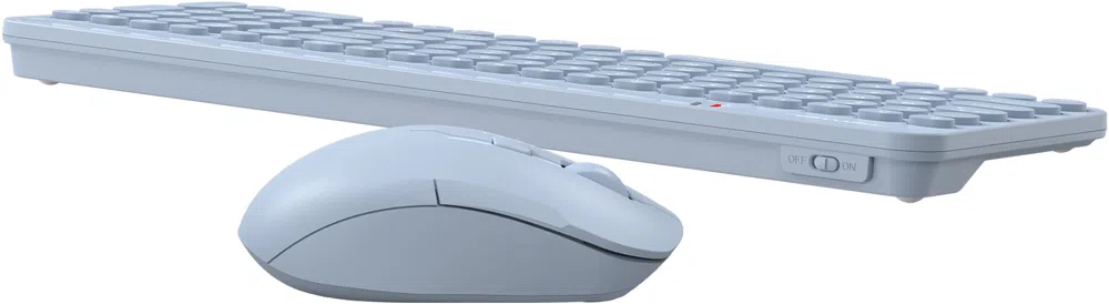 Клавиатура + мышь A4Tech Fstyler FG3300 Air2 клав:синий мышь:синий USB беспроводная slim Multimedia