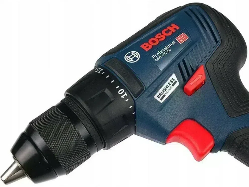 Дрель-шуруповерт Bosch GSR 18V-50 + L аккум. патрон:быстрозажимной (кейс в комплекте) (06019H5000)