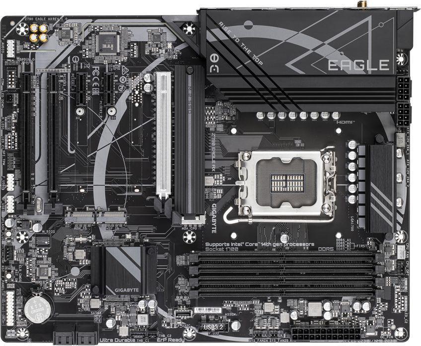 Материнская плата Gigabyte Z790 EAGLE AX Soc-1700 Intel Z790 4xDDR5 ATX AC`97 8ch(7.1) 2.5Gg RAID+HDMI+DP