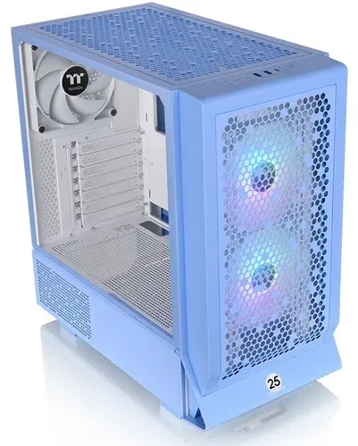 Корпус Thermaltake Ceres 330 TG ARGB Hydrangea голубой без БП ATX 7x120mm 2x140mm 2xUSB3.0 audio bott PSU