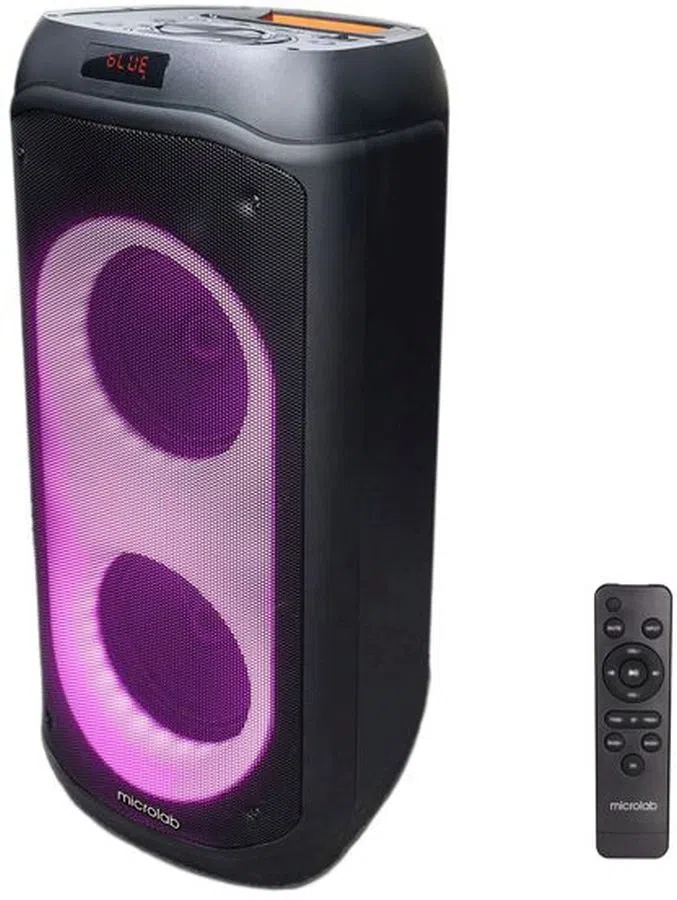 Колонка порт. Microlab PT802 черный 200W 1.0 BT/3.5Jack/USB 4400mAh (без.бат)