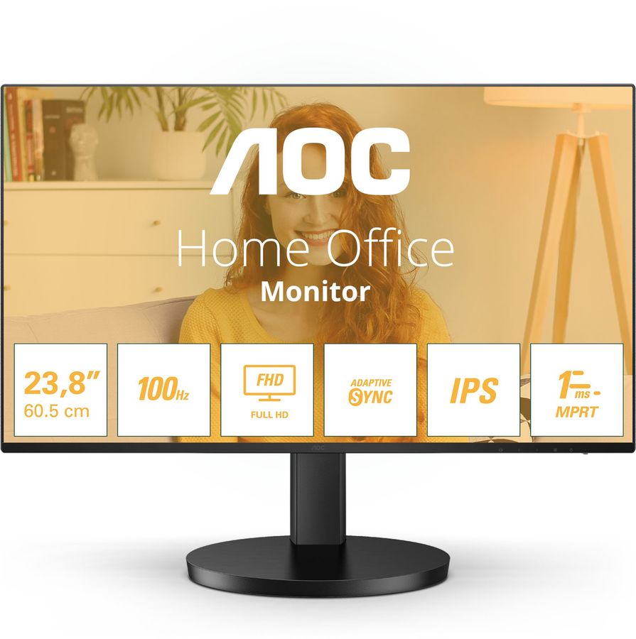 Монитор AOC 27" Basic-Line 27B3HA2 черный IPS LED 1ms 16:9 HDMI M/M матовая 250cd 178гр/178гр 1920x1080 100Hz VGA FHD 3.4кг
