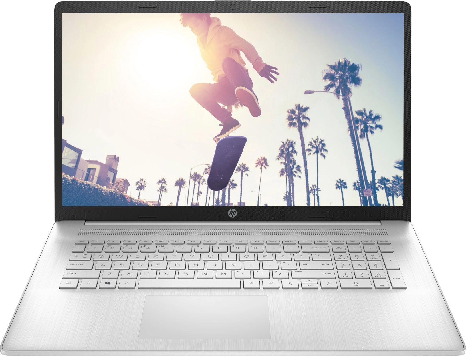 Ноутбук HP 17-cn3158mg Core i5 1334U 16Gb SSD512Gb Intel Iris Xe graphics 17.3" IPS FHD (1920x1080) Windows 11 Home silver WiFi BT Cam (9Q9J8EA)