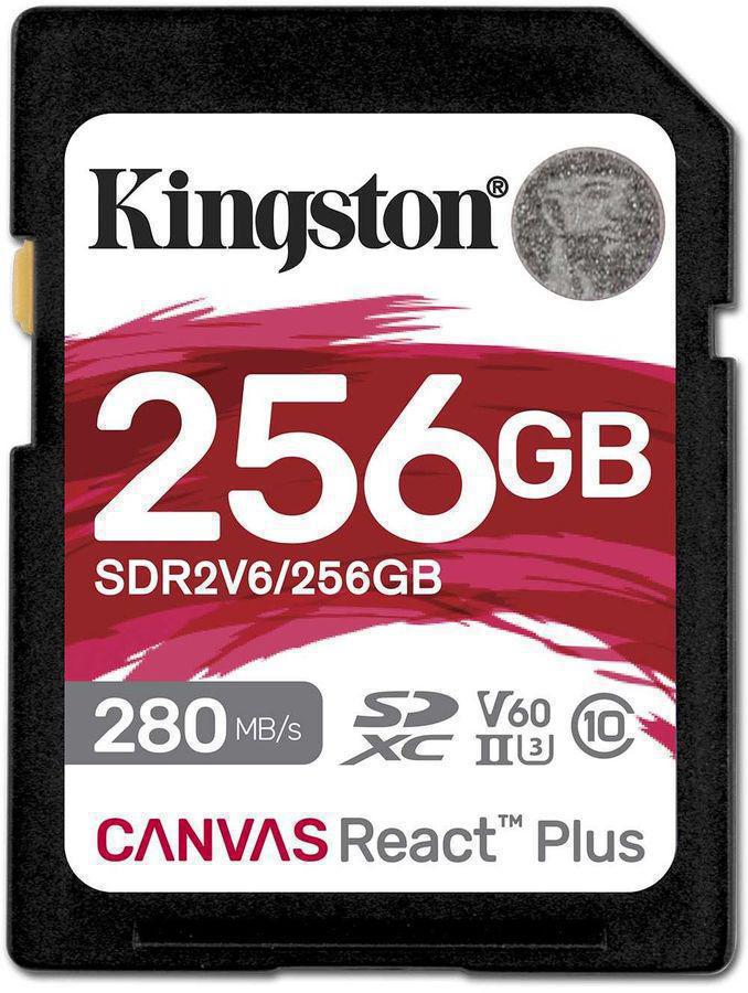 Флеш карта SDXC 256GB Kingston SDR2V6/256GB Canvas React Plus w/o adapter