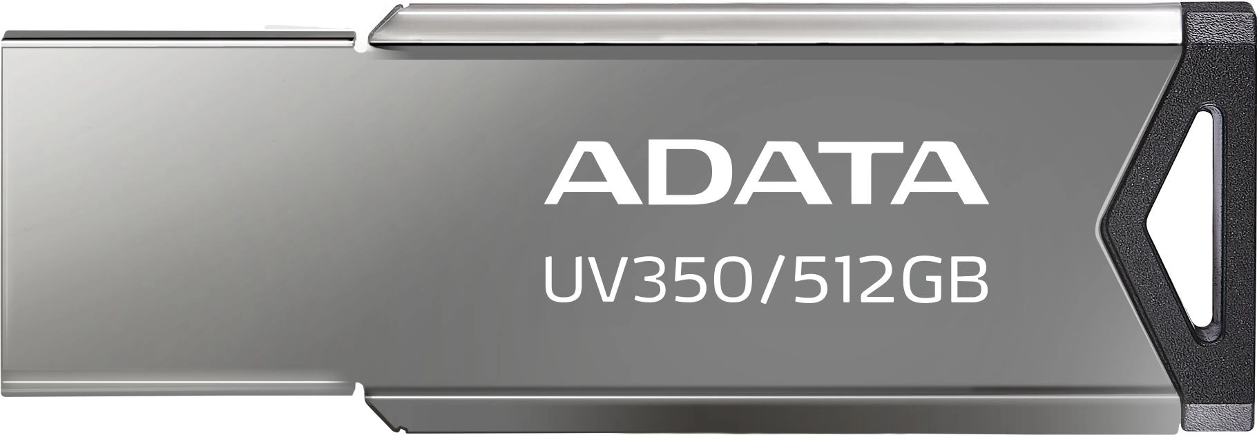 Флеш Диск A-Data 512GB UV350 AUV350-512G-RBK USB3.0 серебристый