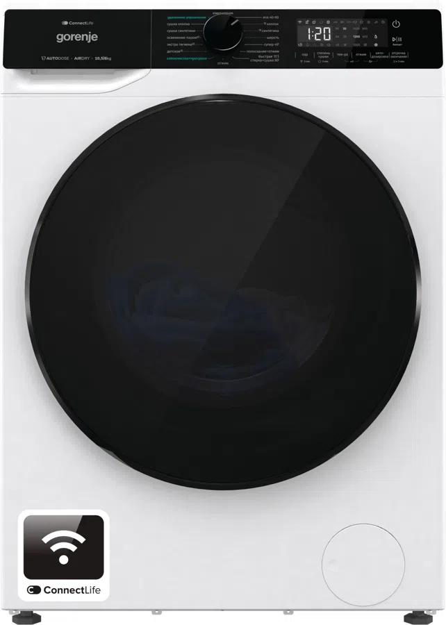 Стиральная машина Gorenje WD2PA1X64ADAAW/C класс: A++ загр.фронтальная макс.:10.5кг (с сушкой) белый инвертор