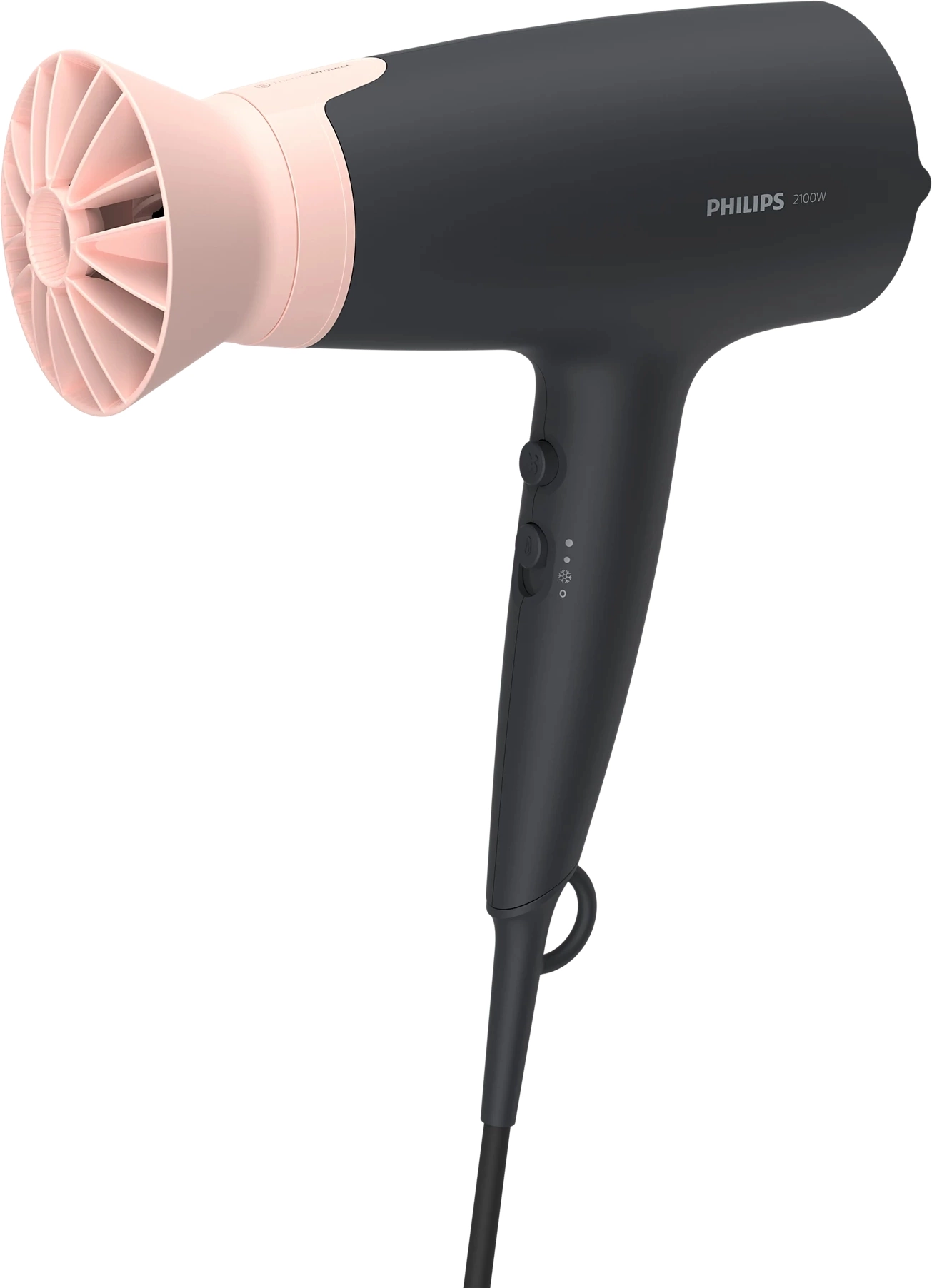 Фен Philips BHD350/10 2100Вт черный/розовый