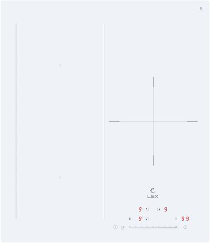 Индукционная варочная поверхность Lex EVI 431A WH белый
