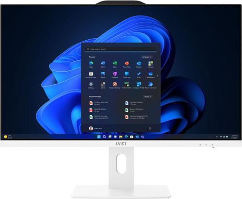 Моноблок MSI Pro AP272P 14M-612RU 27" Full HD i7 14700 (2.1) 16Gb SSD1Tb UHDG 770 Windows 11 Professional GbitEth WiFi BT 120W клавиатура мышь Cam белый 1920x1080