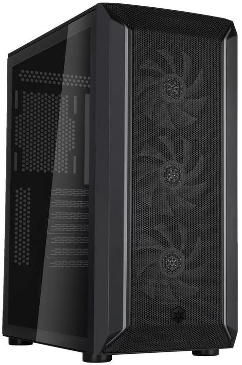 Корпус Silverstone Fara SST-FA511Z-BG ARGB черный без БП ATX 3x120mm 2xUSB3.0 audio bott PSU
