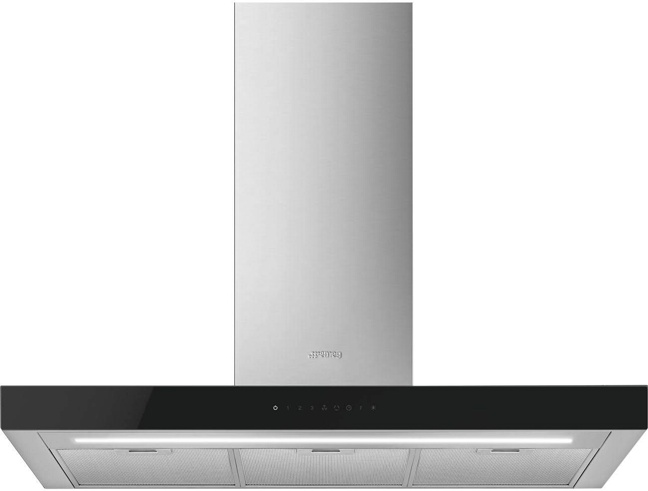 Вытяжка каминная Smeg KBT9L4VN нержавеющая сталь управление: сенсорное (1 мотор)