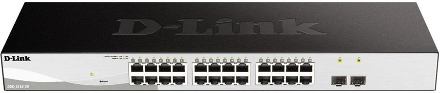 Коммутатор D-Link DGS-1210-26/FL2A (L2) 24x1Гбит/с 2SFP управляемый
