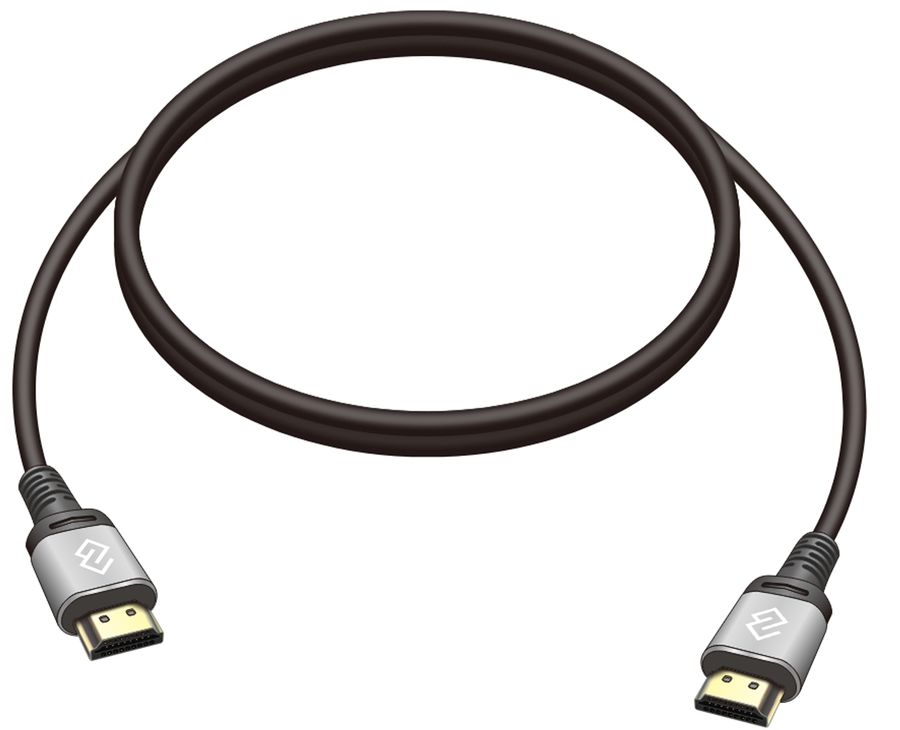 Кабель аудио-видео Digma D-HDMI-V2.0-1.5M HDMI (m)/HDMI (m) 1.5м. позолоч.конт. черный