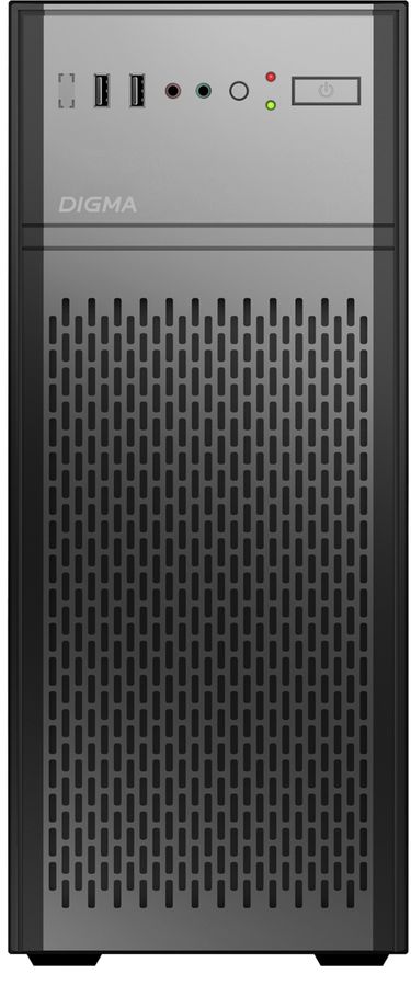 Корпус Digma DCC-MD301 черный без БП ATX 1x80mm 4x120mm 1xUSB2.0 1xUSB3.0 audio